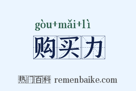 购买力是什么意思的图片